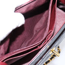 CHANEL Matelasse Turn Lock Chain Bag Lamb Skin Black Gold CC Auth yk20854SAM-23