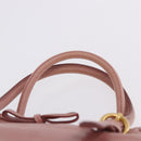 Miu Miu Hand Bag Leather 2way Pink Gold Auth yk20856V-14