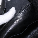 BALENCIAGA Lucagol Shopper Hand Bag Leather Black Silver 780976 Auth yk20857SAM-15