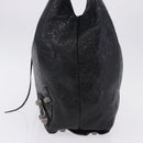 BALENCIAGA Lucagol Shopper Hand Bag Leather Black Silver 780976 Auth yk20857SAM-4