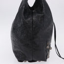 BALENCIAGA Lucagol Shopper Hand Bag Leather Black Silver 780976 Auth yk20857SAM-5