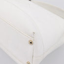 CHANEL COCO Mark Chain Shoulder Bag Caviar Skin White Gold CC Auth yk20859V-10
