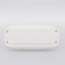CHANEL COCO Mark Chain Shoulder Bag Caviar Skin White Gold CC Auth yk20859V-9