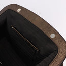 PRADA Hand Bag Leather Gold Tone Auth yk20860V-22