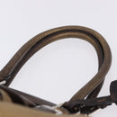 PRADA Hand Bag Leather Gold Tone Auth yk20860V-14