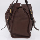 Miu Miu Shoulder Bag Leather Gold Brown Auth yk20861SAM-3