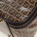 FENDI Zucchino Canvas Boston Bag Coated Canvas 2way Beige Gold Auth yk20862V-16