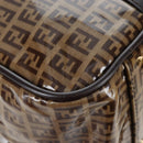 FENDI Zucchino Canvas Boston Bag Coated Canvas 2way Beige Gold Auth yk20862V-17