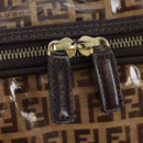 FENDI Zucchino Canvas Boston Bag Coated Canvas 2way Beige Gold Auth yk20862V-20