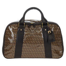FENDI Zucchino Canvas Boston Bag Coated Canvas 2way Beige Gold Auth yk20862V-13