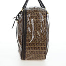 FENDI Zucchino Canvas Boston Bag Coated Canvas 2way Beige Gold Auth yk20862V-4