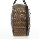 FENDI Zucchino Canvas Boston Bag Coated Canvas 2way Beige Gold Auth yk20862V-5