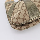 GUCCI GG Canvas Bamboo Chain Shoulder Bag Beige Gold Tone 135962 Auth yk20863SAM-14