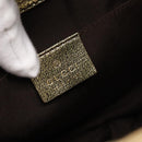 GUCCI GG Canvas Bamboo Chain Shoulder Bag Beige Gold Tone 135962 Auth yk20863SAM-18