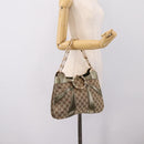 GUCCI GG Canvas Bamboo Chain Shoulder Bag Beige Gold Tone 135962 Auth yk20863SAM-22