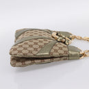 GUCCI GG Canvas Bamboo Chain Shoulder Bag Beige Gold Tone 135962 Auth yk20863SAM-4
