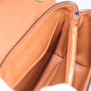 CELINE Triomphe Victoire Chain Shoulder Bag Leather Brown Gold Auth yk20866SAM-17