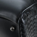 BOTTEGA VENETA INTRECCIATO Boston Bag Leather 2way Black Auth yk20867SAV-15