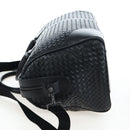 BOTTEGA VENETA INTRECCIATO Boston Bag Leather 2way Black Auth yk20867SAV-4