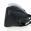 BOTTEGA VENETA INTRECCIATO Boston Bag Leather 2way Black Auth yk20867SAV-5