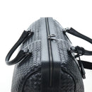 BOTTEGA VENETA INTRECCIATO Boston Bag Leather 2way Black Auth yk20867SAV-6