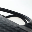 BOTTEGA VENETA INTRECCIATO Boston Bag Leather 2way Black Auth yk20867SAV-8