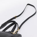 Miu Miu Hand Bag Leather 2way Black Gold Auth yk20869A-14