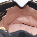 Miu Miu Hand Bag Leather 2way Black Gold Auth yk20869A-20