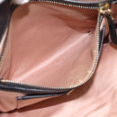 Miu Miu Hand Bag Leather 2way Black Gold Auth yk20869A-24