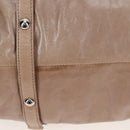 Miu Miu Hand Bag Leather 2way Beige Silver Auth yk20870M-6