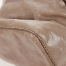 Miu Miu Hand Bag Leather 2way Beige Silver Auth yk20870M-17