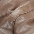 Miu Miu Hand Bag Leather 2way Beige Silver Auth yk20870M-18
