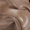 Miu Miu Hand Bag Leather 2way Beige Silver Auth yk20870M-19