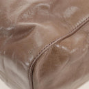 Miu Miu Hand Bag Leather 2way Beige Silver Auth yk20870M-20