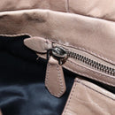 Miu Miu Hand Bag Leather 2way Beige Silver Auth yk20870M-26