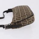 FENDI Zucchino Canvas Accessory Pouch Beige Silver 8BR133 Auth yk20873V-4
