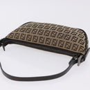 FENDI Zucchino Canvas Accessory Pouch Beige Silver 8BR133 Auth yk20873V-6