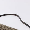 FENDI Zucchino Canvas Accessory Pouch Beige Silver 8BR133 Auth yk20873V-8