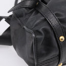 Miu Miu Shoulder Bag Leather Black Gold Tone Auth yk20875M-15