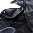 Miu Miu Shoulder Bag Leather Black Gold Tone Auth yk20875M-19