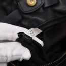 Miu Miu Shoulder Bag Leather Black Gold Tone Auth yk20875M-12