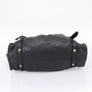 Miu Miu Shoulder Bag Leather Black Gold Tone Auth yk20875M-5