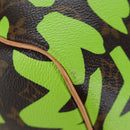 LOUIS VUITTON Graffiti Keepall 50 Boston Bag Vert M93700 LV Auth yk20877SM-15