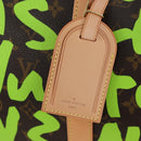 LOUIS VUITTON Graffiti Keepall 50 Boston Bag Vert M93700 LV Auth yk20877SM-18