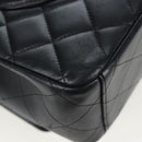 CHANEL Matelasse 34 Double Flap Chain Shoulder Bag Lamb Skin Auth yk20879SAM-13
