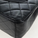 CHANEL Matelasse 34 Double Flap Chain Shoulder Bag Lamb Skin Auth yk20879SAM-14