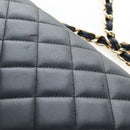 CHANEL Matelasse 34 Double Flap Chain Shoulder Bag Lamb Skin Auth yk20879SAM-16