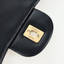 CHANEL Matelasse 34 Double Flap Chain Shoulder Bag Lamb Skin Auth yk20879SAM-18