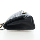 CHANEL Matelasse 34 Double Flap Chain Shoulder Bag Lamb Skin Auth yk20879SAM-4