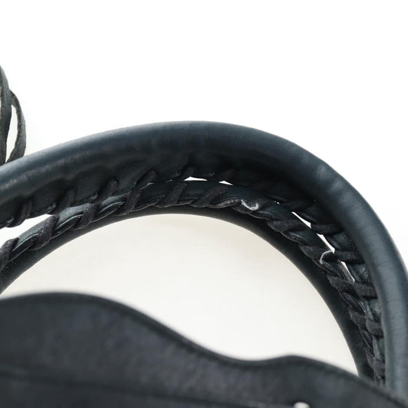 BALENCIAGA The First Hand Bag Leather 2way Black 103208 Auth yk20881M
